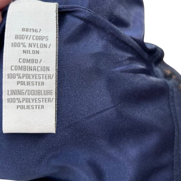 Theia Sequin Sheath Dress Embellished Beaded Sleeveless Navy Blue Size US 4 - Picture 12 of 13